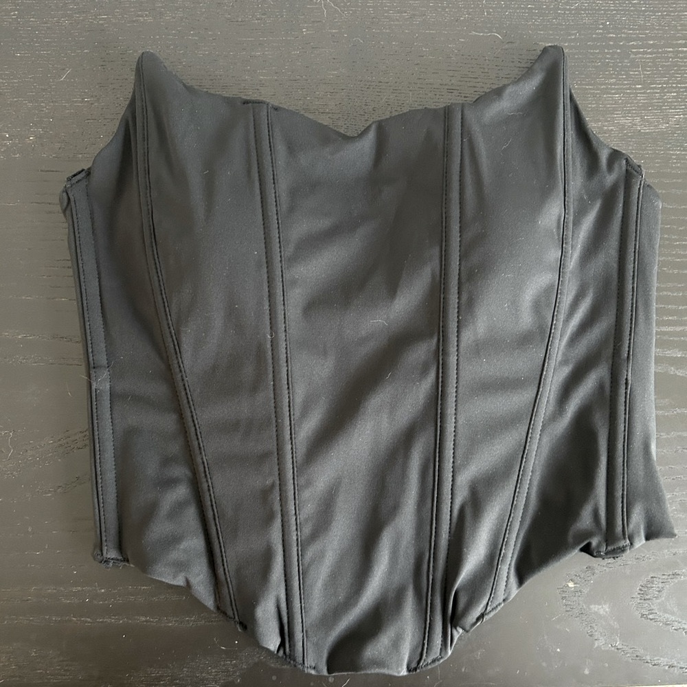 Black padded corset